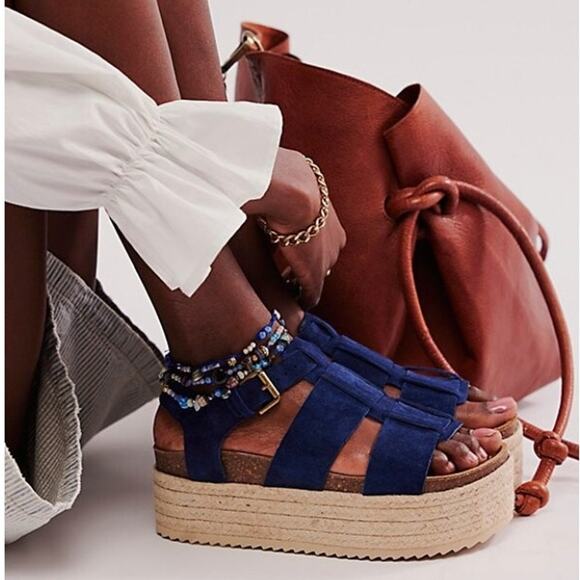 Intentionally Blank Marine Dream Flatform Sandals - Picture 1 of 5